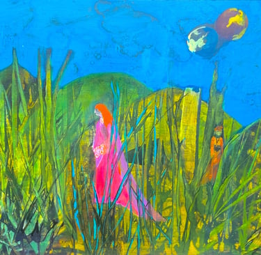 Lady Forest mystery acrylic fantasy moon