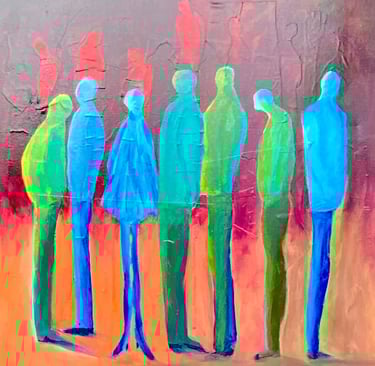 Jazz club crowd
