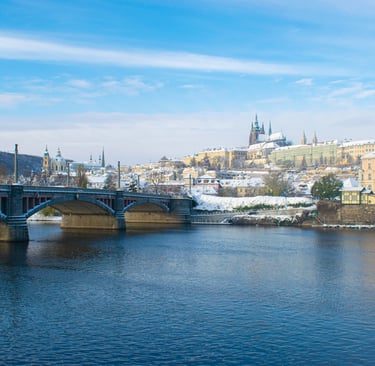 a bridge in prague city