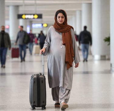 Pregnant woman traveling second trimester pregnancy travel tips Pakistan