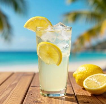 Fresh lemon water and lassi for hydration summer travel health Pakistan