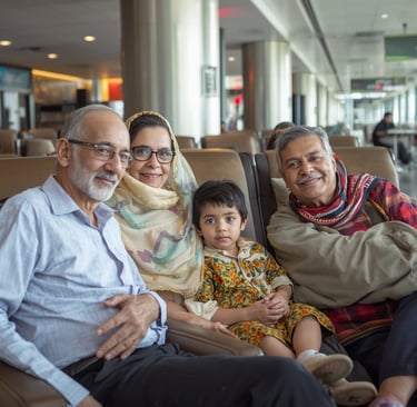 Pakistani family waiting at airport summer travel health tips Pakistan 2026