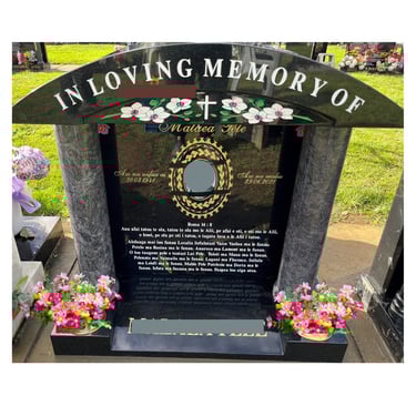 Temple headstone in Mangere Auckland NZ