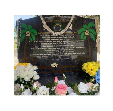 Headstone in Auckland