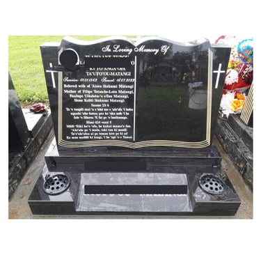 Headstone in Mangere NZ 