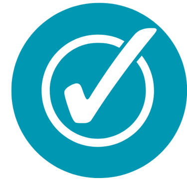 Icône avec un coche pour représenter la préparation