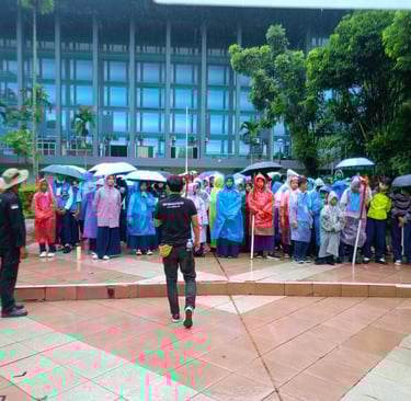 Kunjungan edukatif kebangsaan dari SMP Arrahman -Depok