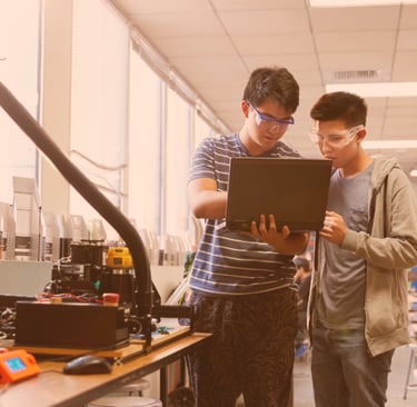 SWB Global Academy Nurturing Curious Minds Individualized Learning | Students designing