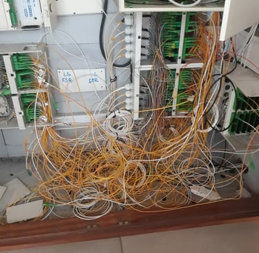 Ligação Fibra Ótica em Prédio Residêncial