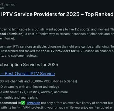best iptv tugatvpc