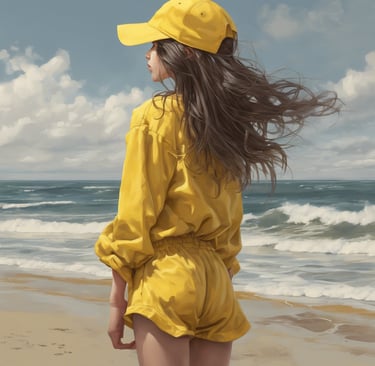 a red mushroom sitting on top of a lush green field