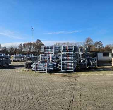 jaunas tērauda sastatnes stalazas - industriāli