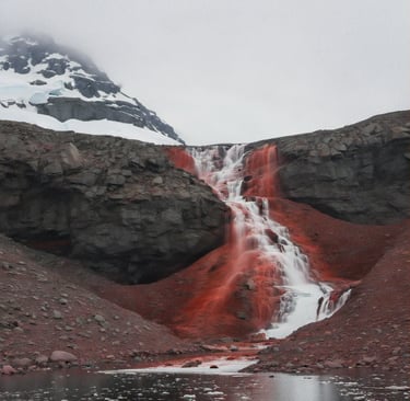 Blood Falls red water