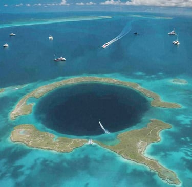 The Great Blue Hole in Belize