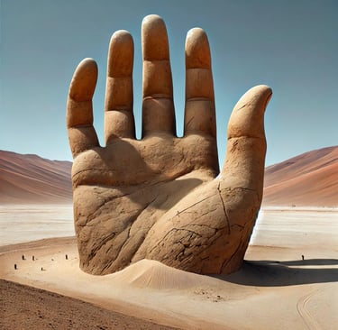 hand in the desert chile