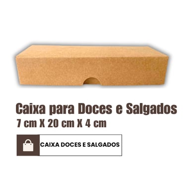 Caixa para doces e salgados