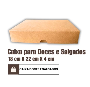 Caixas para doces e salgados