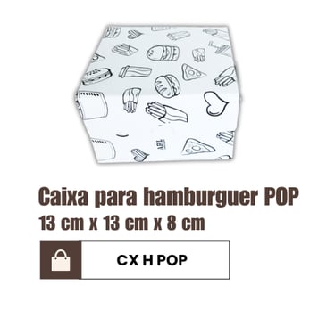 Caixa para hamburguer