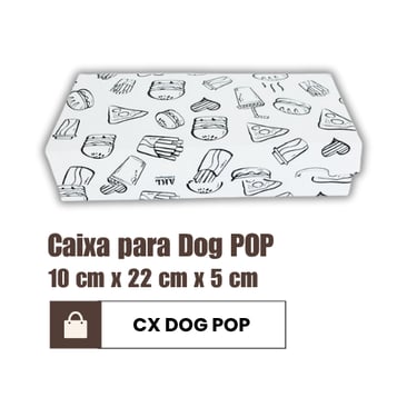 Caixa para cachorro quentes