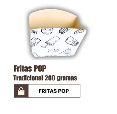 Caixa batata frita 200gr