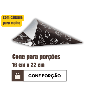 Cone para porções