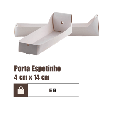 porta espetinhos descartável