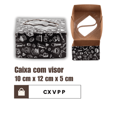 Caixa com visor