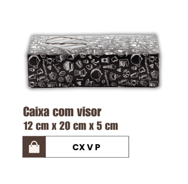 Caixa com visor