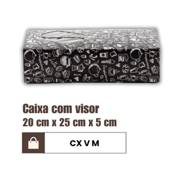 Caixa com visor