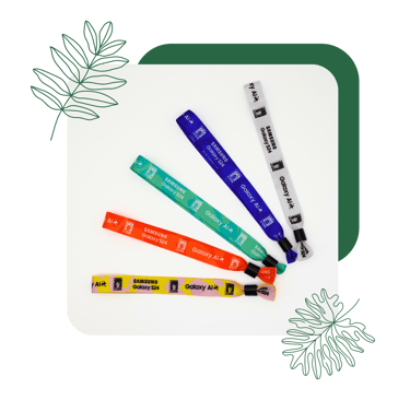 Tvarios renginių ir festivalių apyrankės, kaklajuostės | ecogifts.lt