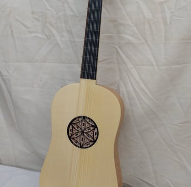 4 course guitar in figured pear