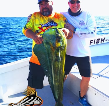 a man and a woman holding a fish fish