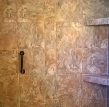 Tile shower