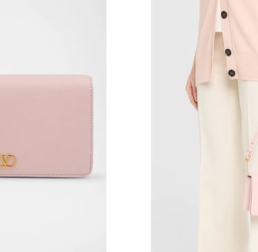 valentino v-logo strap wallet. 