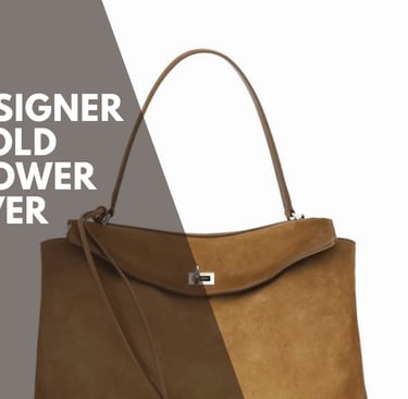 a handbag with a brown bag and a brown bag