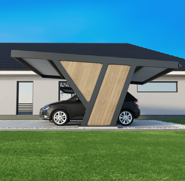 Panel z drewna naturalnego lub kompozytowego