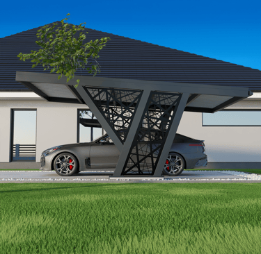 Panel czarny z blachy wypalanej laserowo 