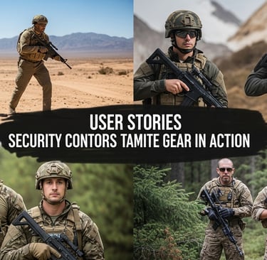 User Stories — Tactical Gear in Action