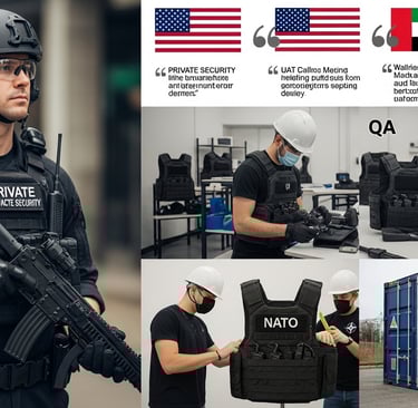 Zestlet tactical gear in use by global clients including private security in the USA, government for