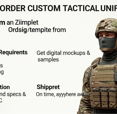 How to Order Custom Tactical Uniforms Ordering from Zestlet is simple