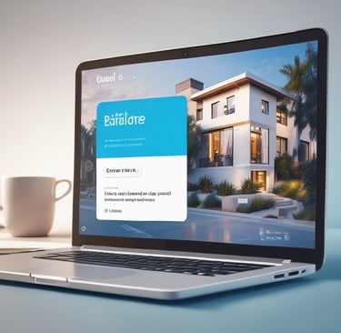 A smartphone screen displays a web page about ChatGPT, featuring a black background with white text. The screen includes a search bar and various interface icons at the top. In the background, an OpenAI logo is partially visible against a black backdrop.