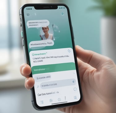 A robot with a humanoid shape and bright blue lights for eyes stands on a wooden surface. It is mainly white with black accents and is connected with various wires. Several small robotic vehicles with electronic components are visible in the background.