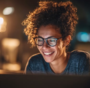 Person with ADHD feeling confident after using executive function strategies.