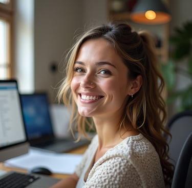 ADHD person confident after personal time management revolution.