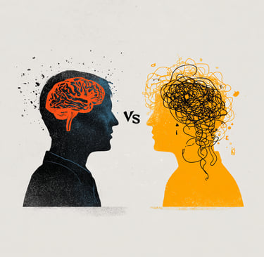 ADHD vs neurotypical working memory comparison showing key memory differences.