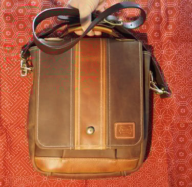 brown leather bag for men
