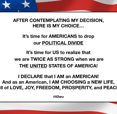 #it2wu  |  I CHOOSE a New Life!