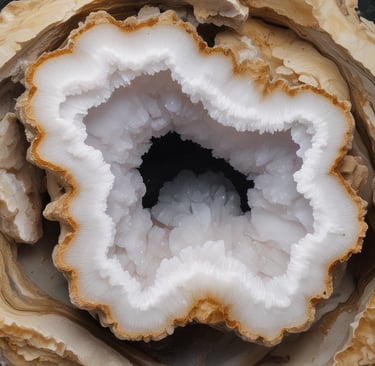 a close-up of a rock