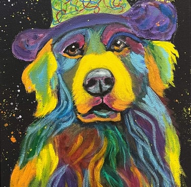 “Max” a dog painting 