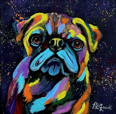 “Pal” a dog painting 